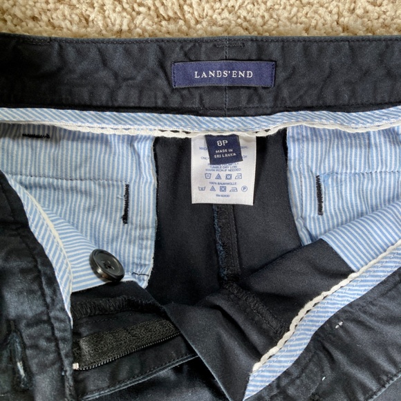 Lands’ End Black Wide Leg Trouser - 8 petite short - Picture 4 of 11